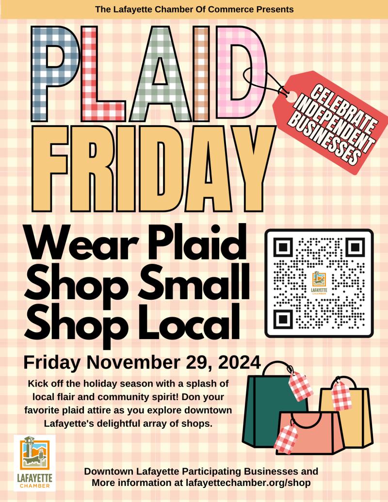 Plaid Friday - Shop Local!