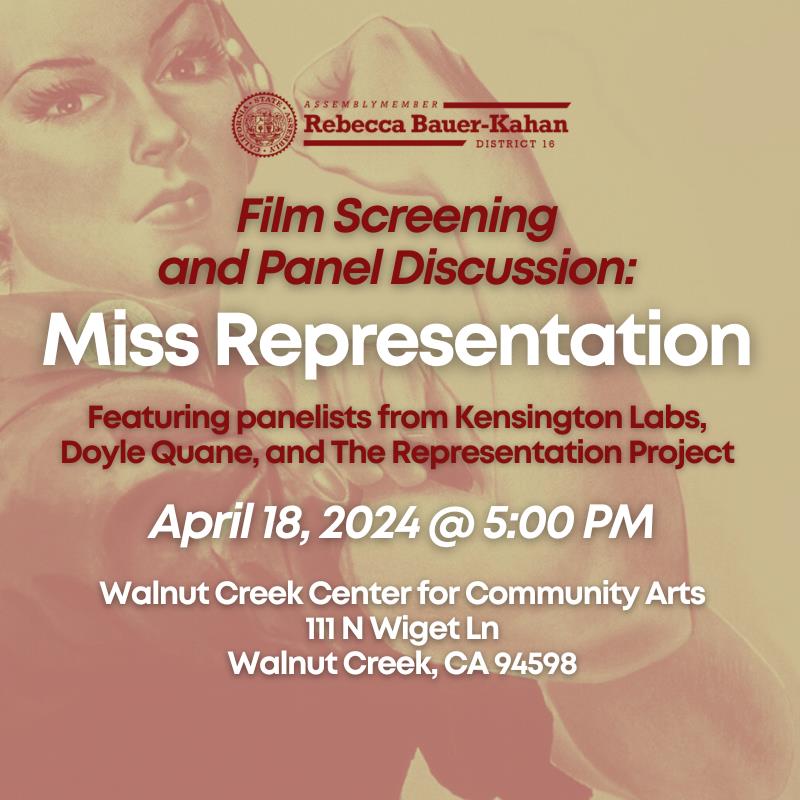Miss Representation Film Screening and Panel Discussion