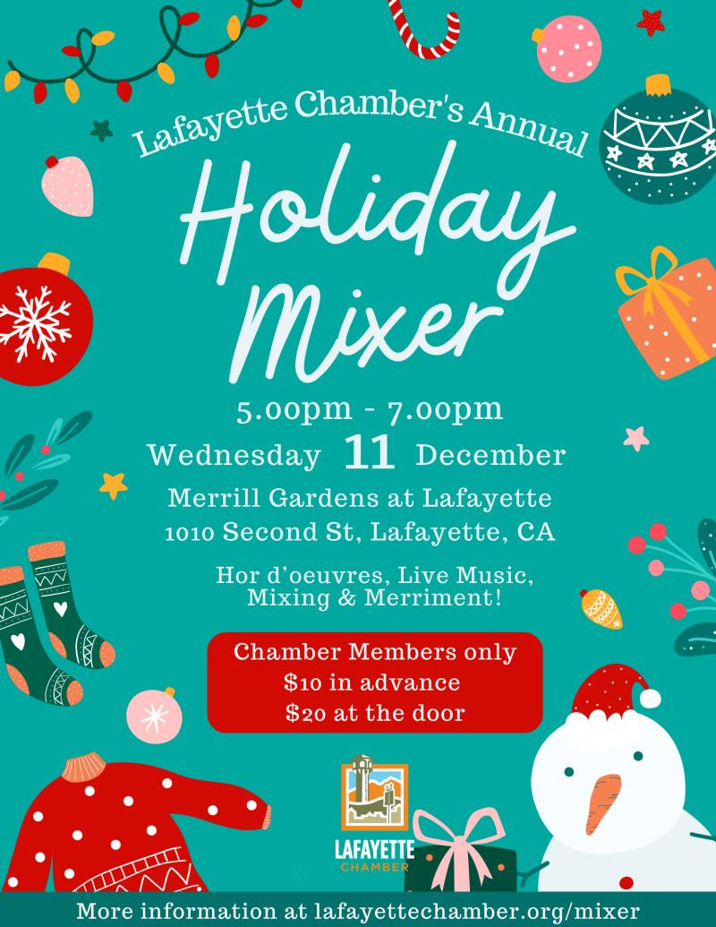 Lafayette Chamber Holiday Mixer at Merrill Gardens