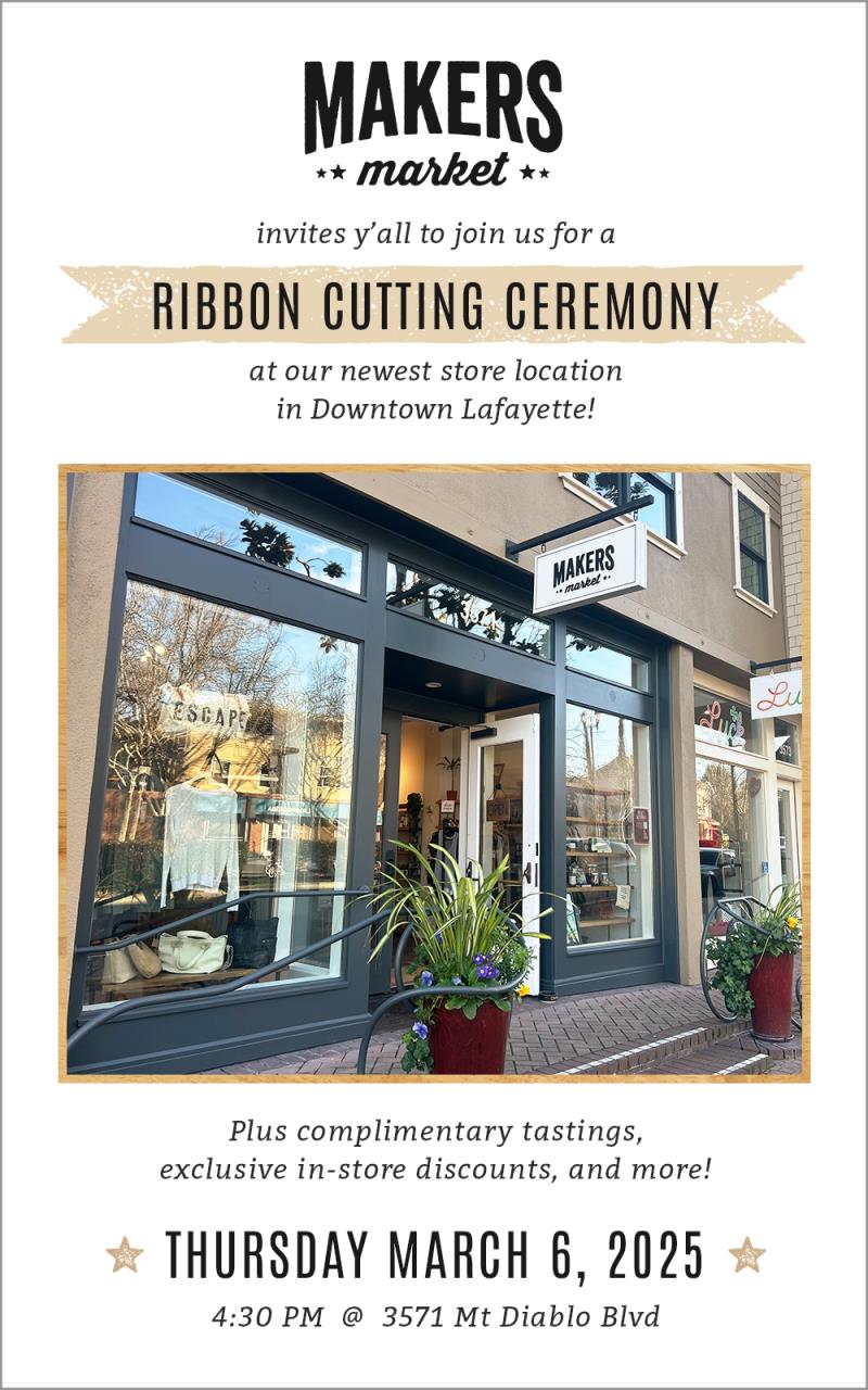 Ribbon Cutting at Makers Market