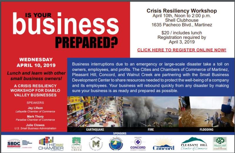 Regional Crisis Resiliency Workshop for Diablo Valley Small