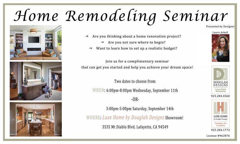 Complimentary Home Remodeling Seminar
