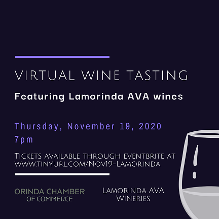 Orinda Chamber of Commerce Virtual Wine Tasting