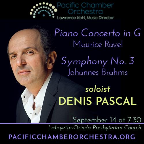 Pacific Chamber Orchestra: Ravel & Brahms with Denis Pascal