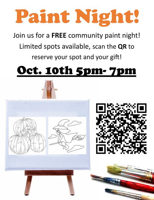 Spooky Paint Night!