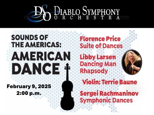 Diablo Symphony Concert “American Dance” with Violinist Terr