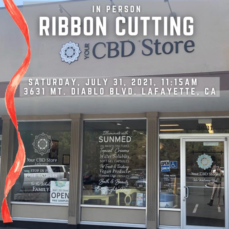 Ribbon Cutting at Your CBD Store Lafayette CA