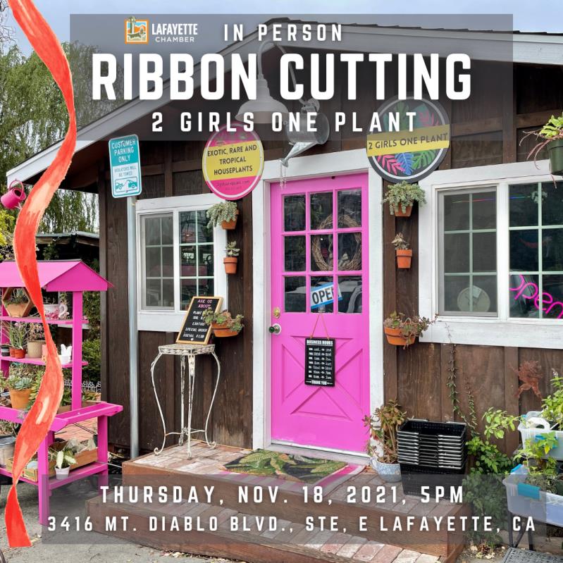 Ribbon Cutting at 2 Girls One Plant