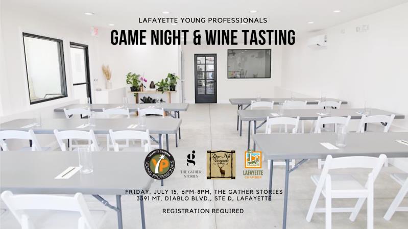 Lafayette Young Professionals Game Night and Wine Tasting