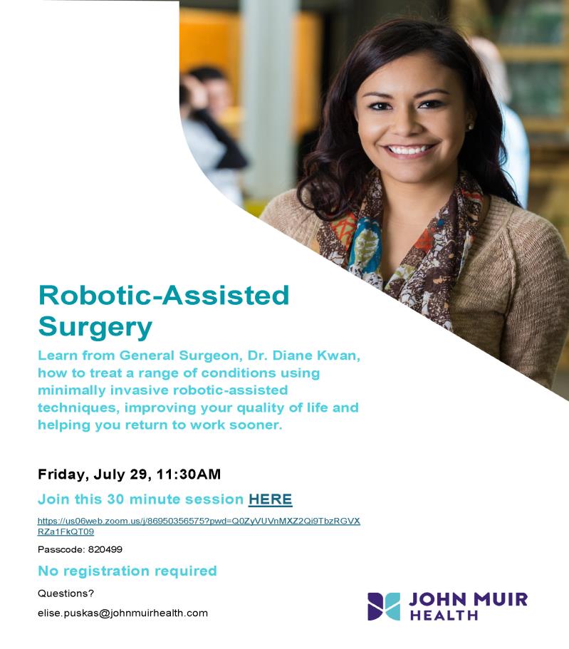 John Muir Heath Robotic-Assisted Surgery Webinar