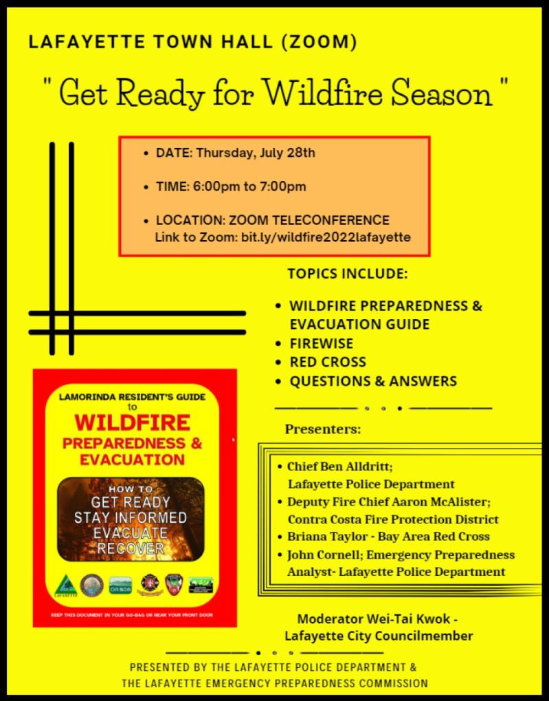 Town Hall (Zoom) "Get Ready for Wildfire Season"
