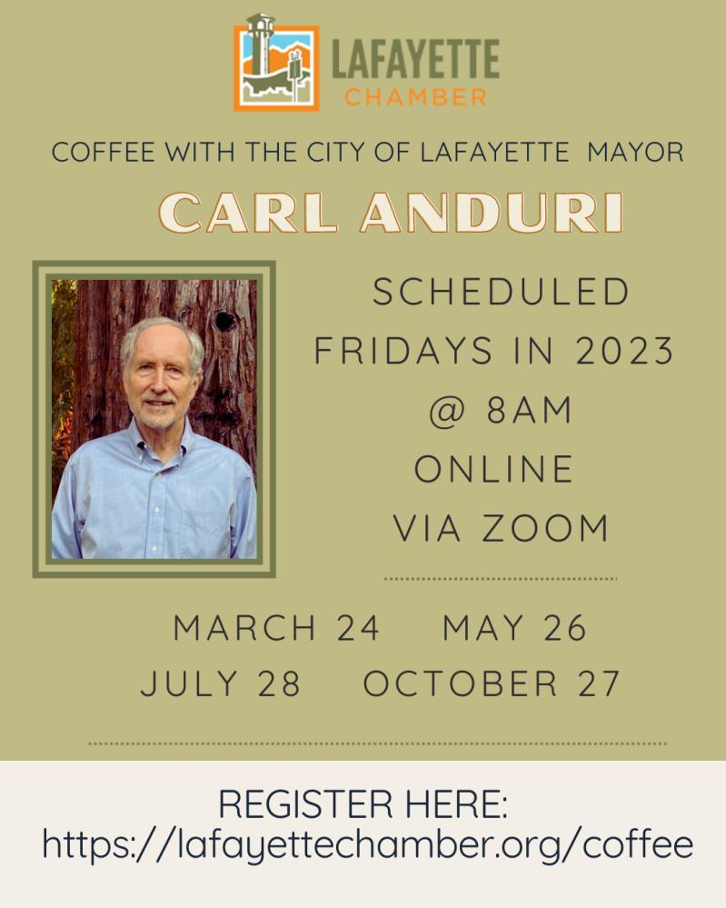 "Coffee" with the City of Lafayette Mayor Carl Anduri