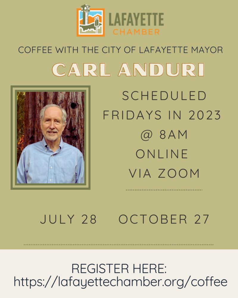 "Coffee" with the City of Lafayette Mayor Carl Anduri
