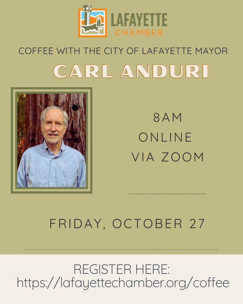 "Coffee" with the City of Lafayette Mayor Carl Anduri