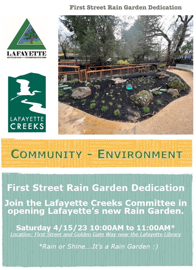 First Street Rain Garden Dedication
